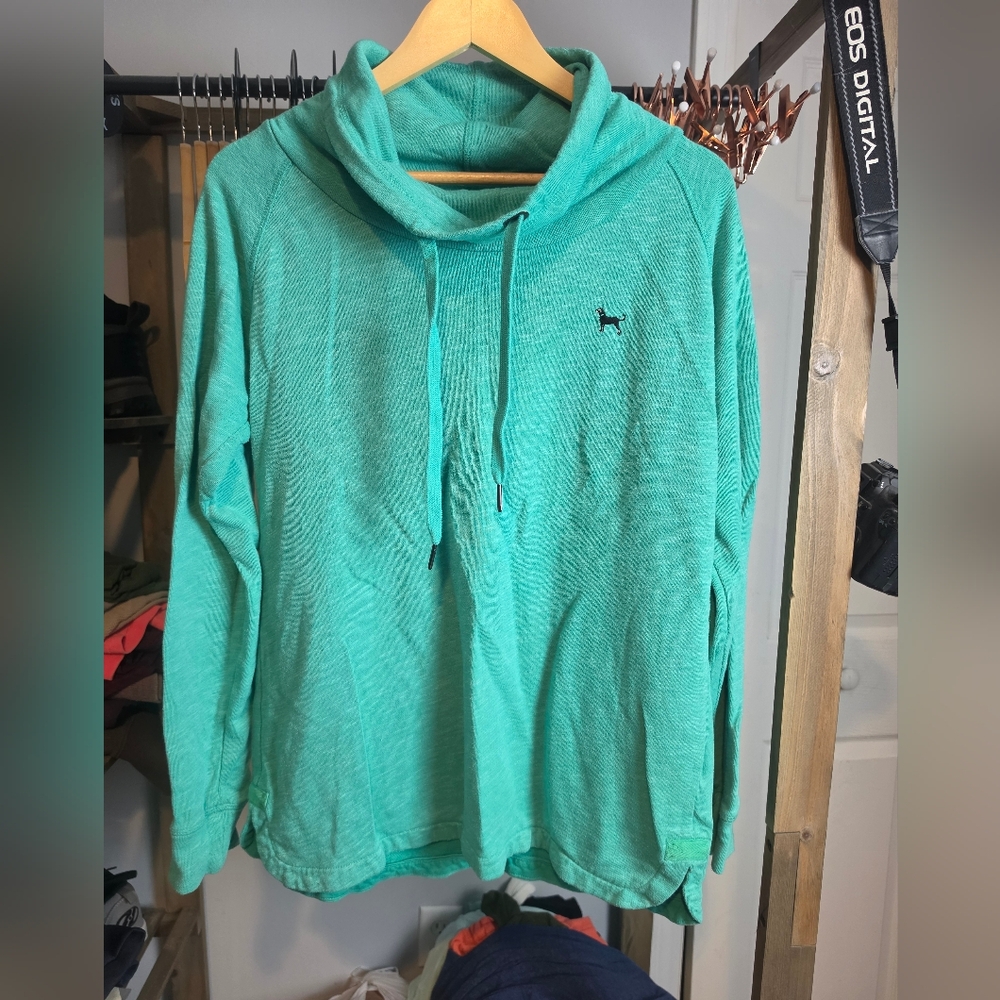 The Black Dog Teal Pullover Hoodie
